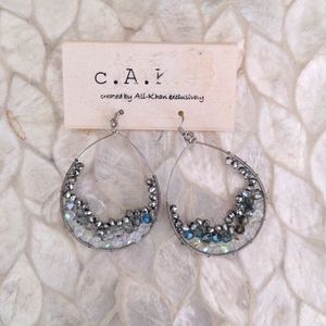 Fun Hoop Earrings, NWT!